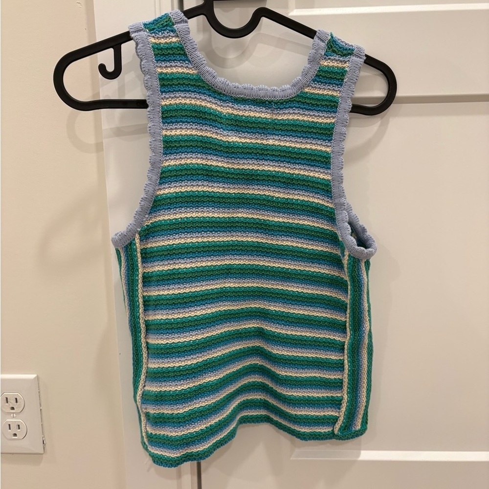 Zara Multicolor Striped Tank Top - Picture 3 of 5